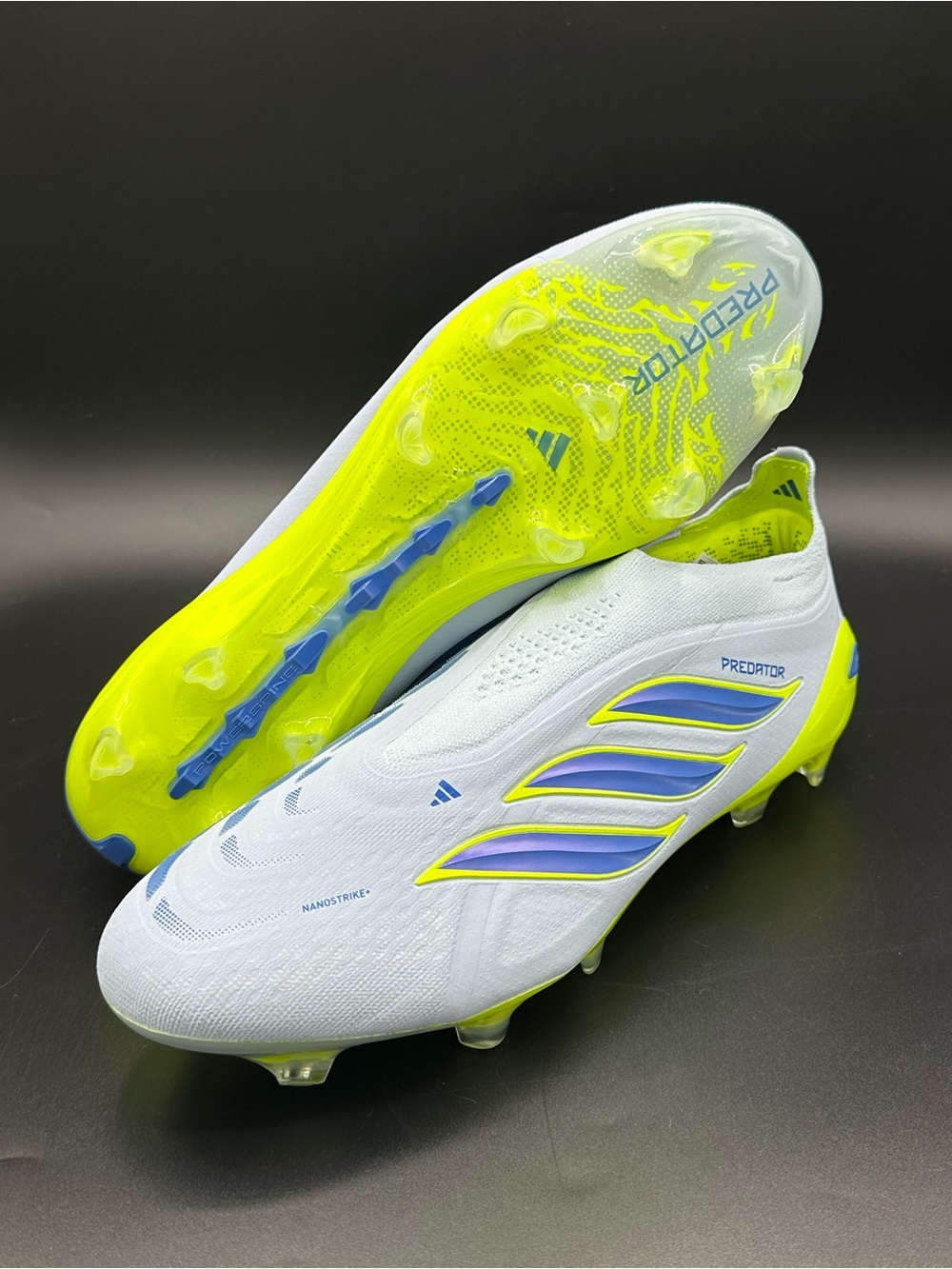 Adidas Predator 26 Elite Laceless FG Ice Cold Precision Pack JS0410 Mens Size 11